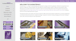 Desktop Screenshot of plasmaterials.com